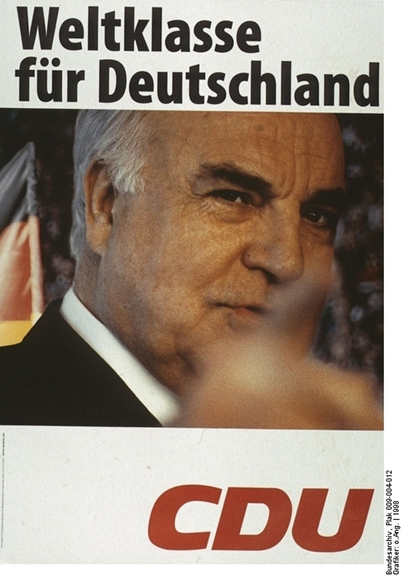 „Weltklasse für Deutschland”: CDU-Wahlplakat zur Bundestagswahl (1998)